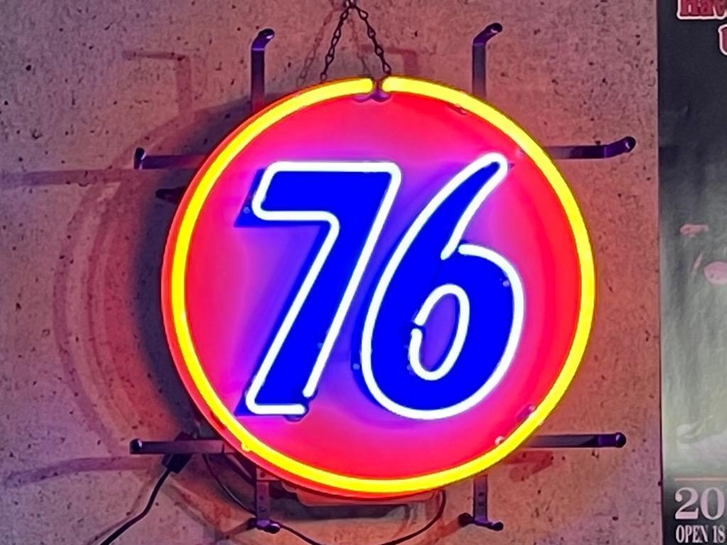 アメリカンネオンサイン 76 ネオン管 ガレージング アメリカン アメリカンネオンサイン 76 ネオン管 ガレージング アメリカン
