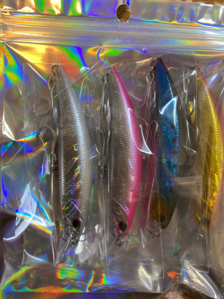 ヘビー シンキング ミノー ルアー セット 4個 9cm 40g シーバス