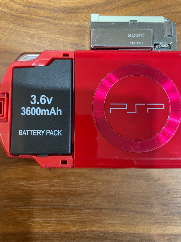 PSP バッテリーパック バッテリー 大容量 3600mAh PSP2000 PSP3000 