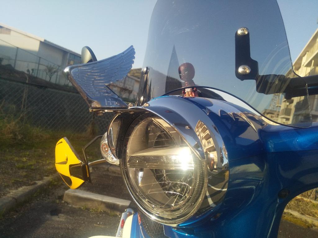 【当時物】ホンダ スーパーカブ 　フロント フェンダーマスコット ウィング 当時物】ホンダ スーパーカブ フロント フェンダーマスコット