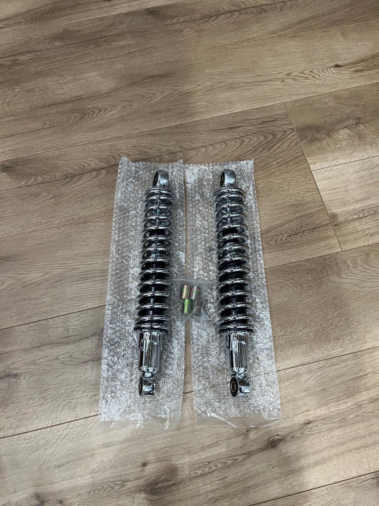 メッキ リアサス 325mm 新品 特注 細巻き マッハ KH400 ザッパー