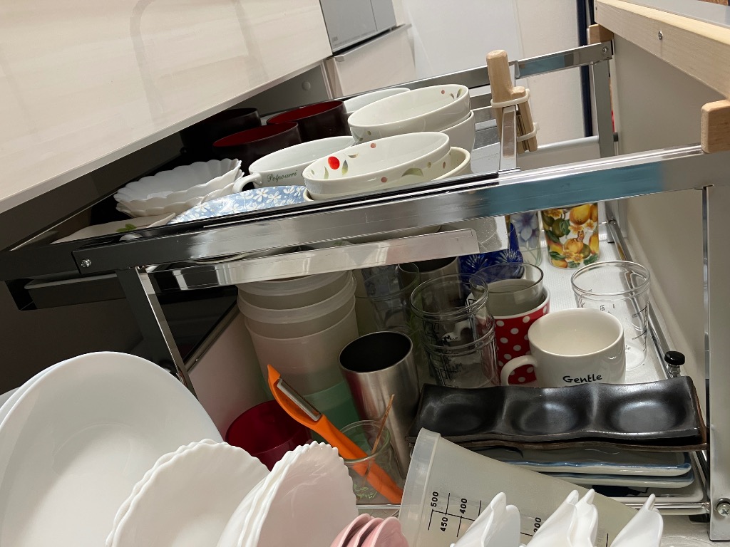 川口工器 幅伸縮シンク下引出しラック Lサイズ YK-27/21027 キッチン