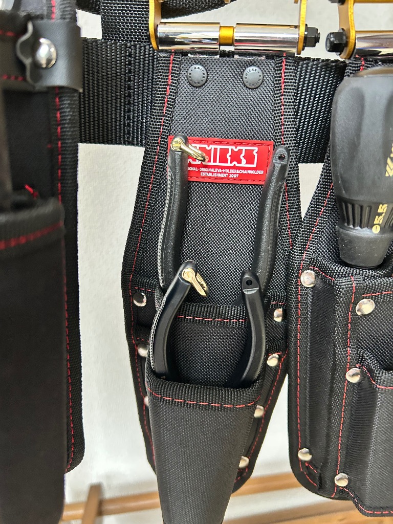 KNICKS（ニックス） 腰袋 工具差し 型押 ペンチ ニッパー 2Pホルダー