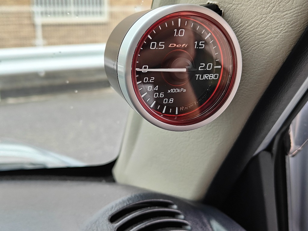 あっきー Defi（デフィ） Racer Gauge N2 ターボ計 Defi Racer Gauge N2 Plus DF19101 Φ52 ターボ計 200kPa ブルー