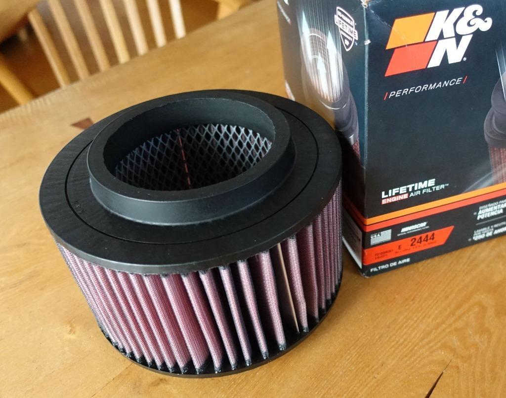 K&N Φ51 クロームエンド オーバルテーパーフィルター パワー