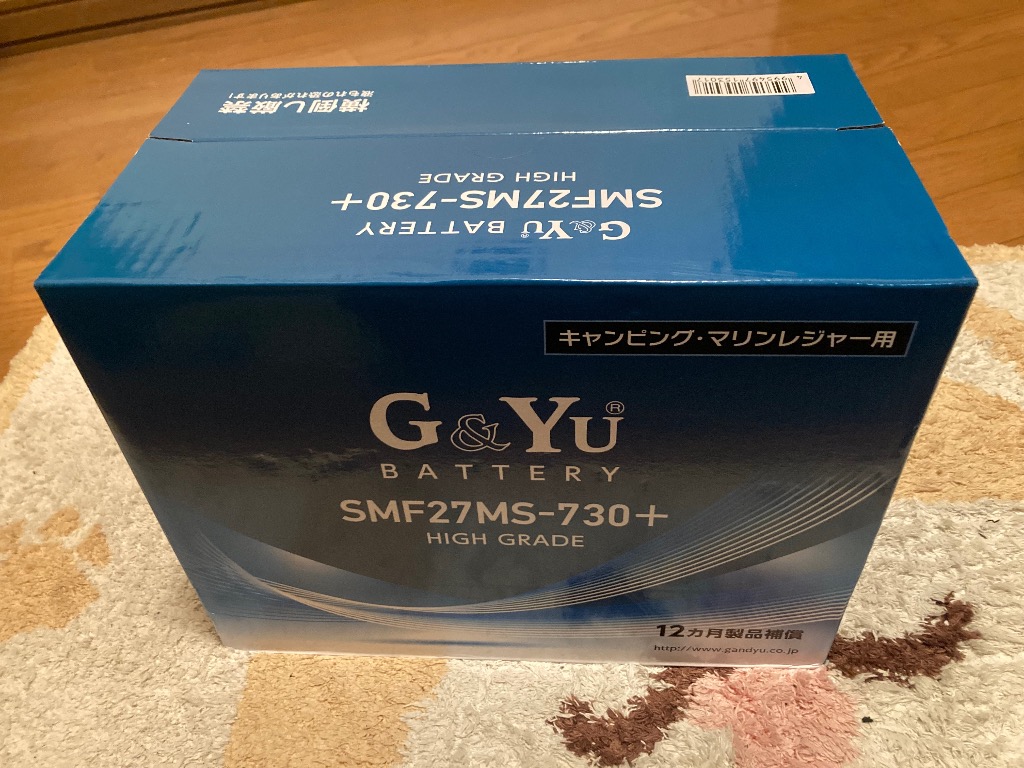 G＆Yuバッテリー G&Yu SMF27MS-730 プラス マリン用ディープサイクル