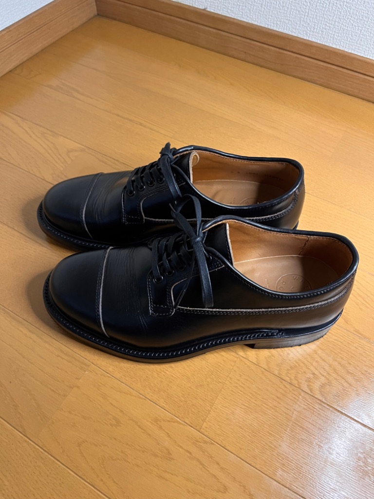 ウィールローブ　#15065 STRAIGHT TIP OXFORD BLACK 15065 STRAIGHT TIP OXFORD BLACK – WHEELROBE