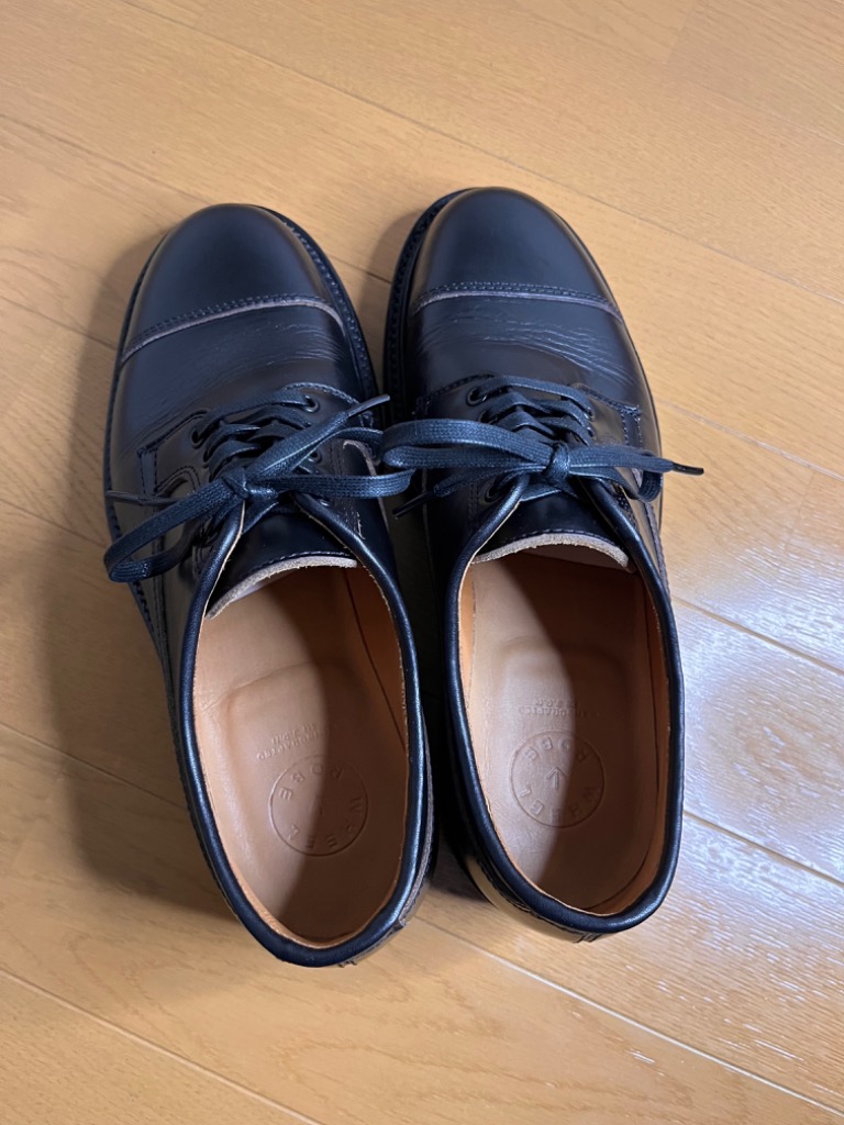 wheelrobeのストレートチップ15065 WHEEL ROBE / 15065 STRAIGHT TIP OXFORD / BLACKCHROMEXCEL
