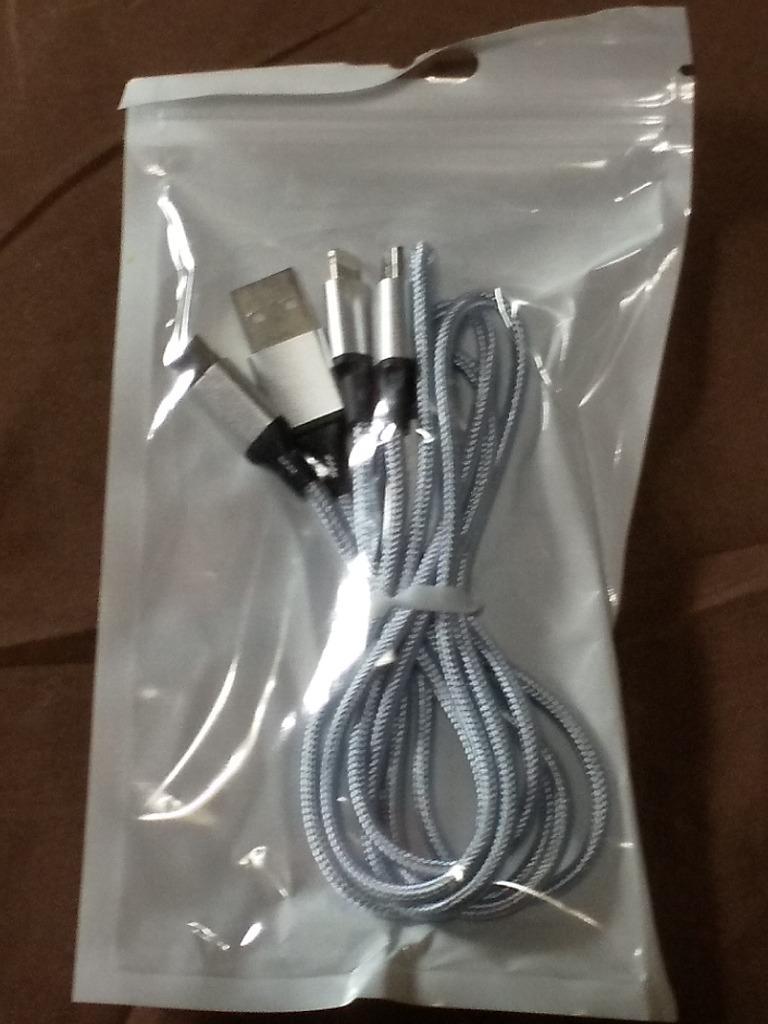 3in1 充電ケーブル type-c 充電ケーブル USB Type C Micro USB ケーブル iPhone android type-c  同時給電可 iPhoneX 8plus 7 7 plus/6 6s iPhone12 翌日発送 :chongdianxian:クロスカウンター -  通販 - Yahoo!ショッピング