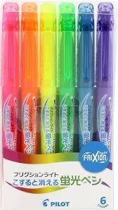 PILOT（文具） フリクションライト 6色セット こすると消える蛍光ペン