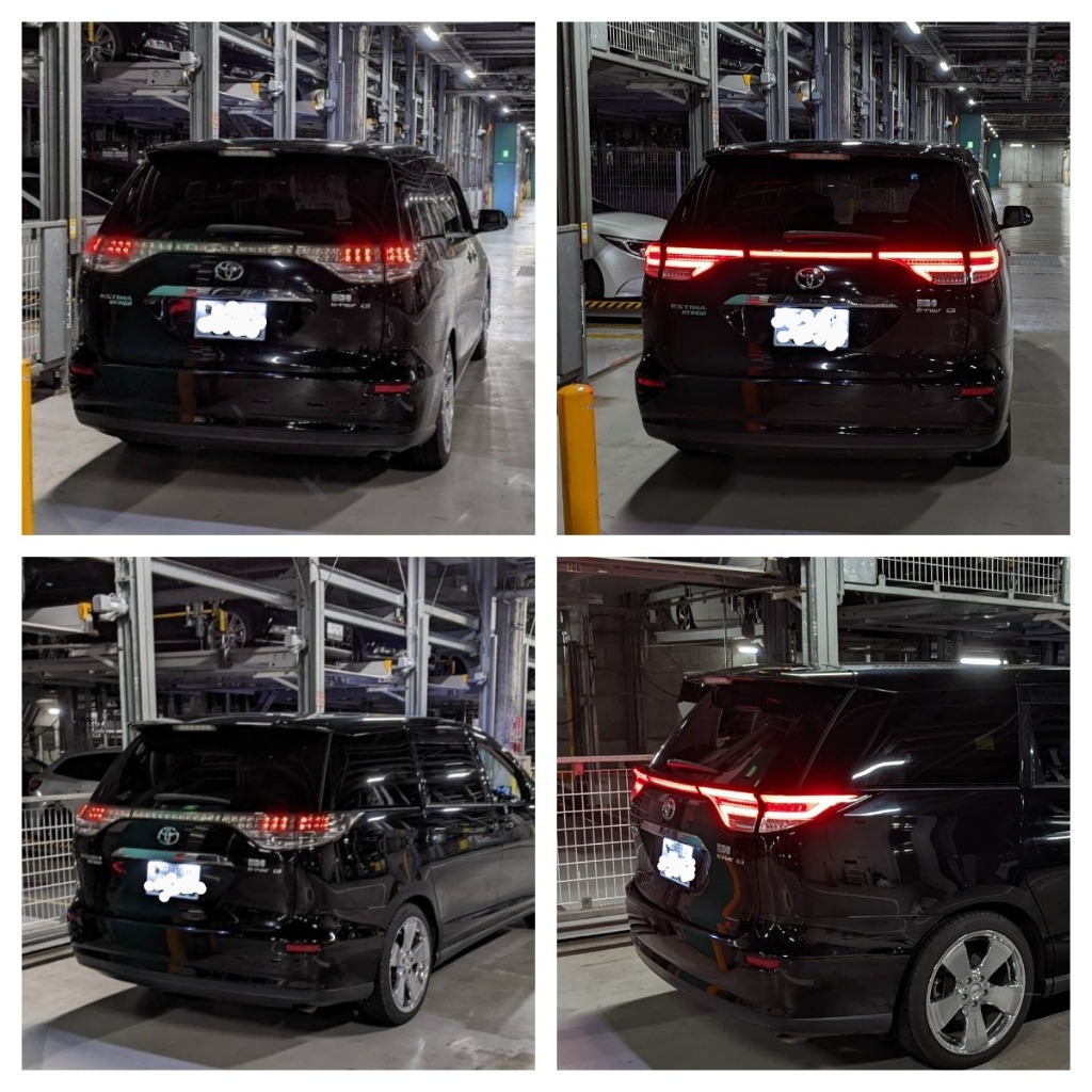 50系 エスティマ ファイバーLEDテールランプ シーケンシャル