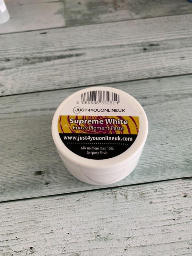 シュプリームホワイト 約100g Supreme White エポキシレジンに混ぜて波 ...