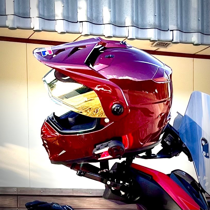 シンプソン風 CRG ATV-6 ゴールドミラーシールド  クリアーシールド付き Amazon | バイク ヘルメット シールド ミラーシールド X14、Z7