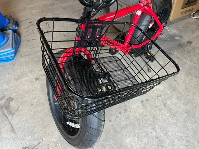 ☆新品同様★シティサイクル ブラック メッシュバスケット付き Pine 底メッシュパイプワイヤー 自転車用 バスケット 黒