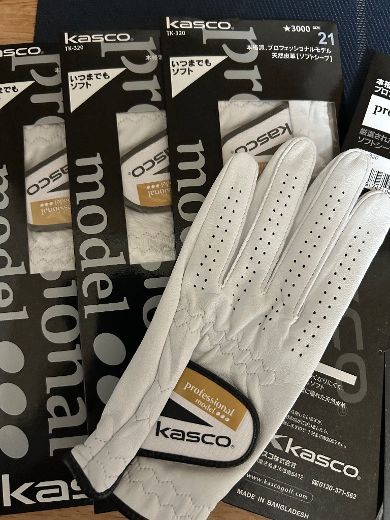 kasco（キャスコ） 【5枚セット】キャスコ 手袋 本格天然皮革 ゴルフ