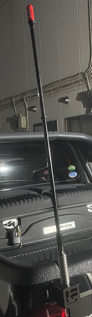 ハイラックス フラッグポール アンテナ ブラックポール 旗 スプリング