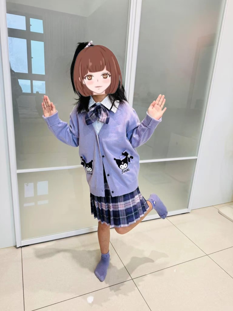 【中古】 クロミちゃん マイメロディー 春 子供服 キッズ服 カーディガン ベビー
