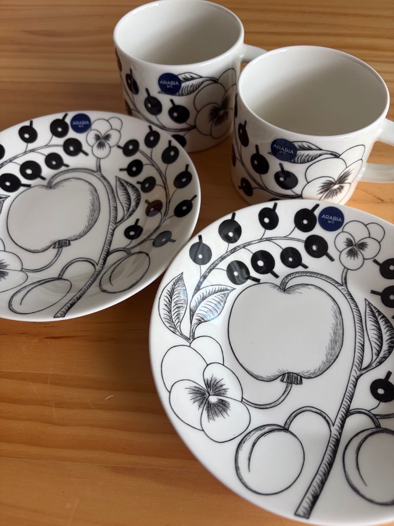 Paratiisi 【並行輸入品】アラビア ブラック パラティッシ プレート
