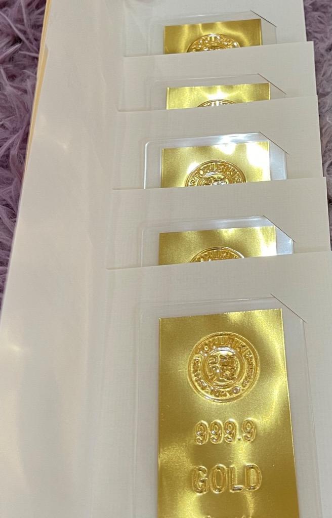 インゴット 1g 純金 カード 1ｇ 金 カード 新品 純金カード 徳力本店 