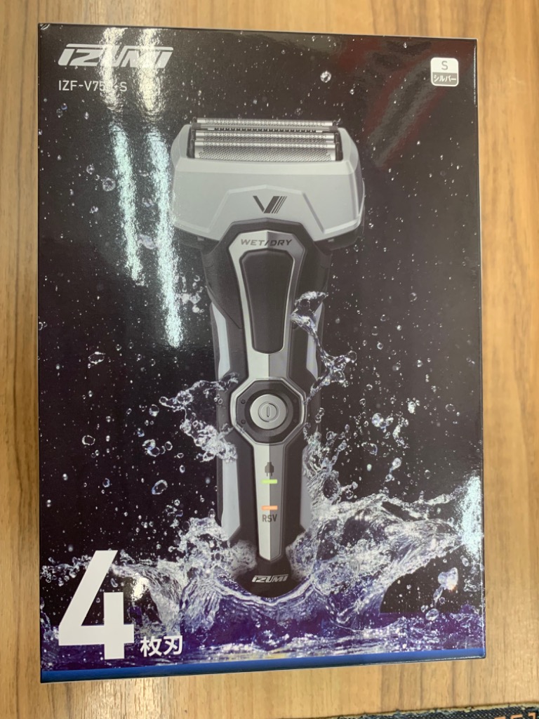 IZF マクセルイズミ 4枚刃 充電式 往復式シェーバー IZF-V750(S IZF マクセルイズミ 4枚刃 充電式 往復式シェーバー IZF-V750(S