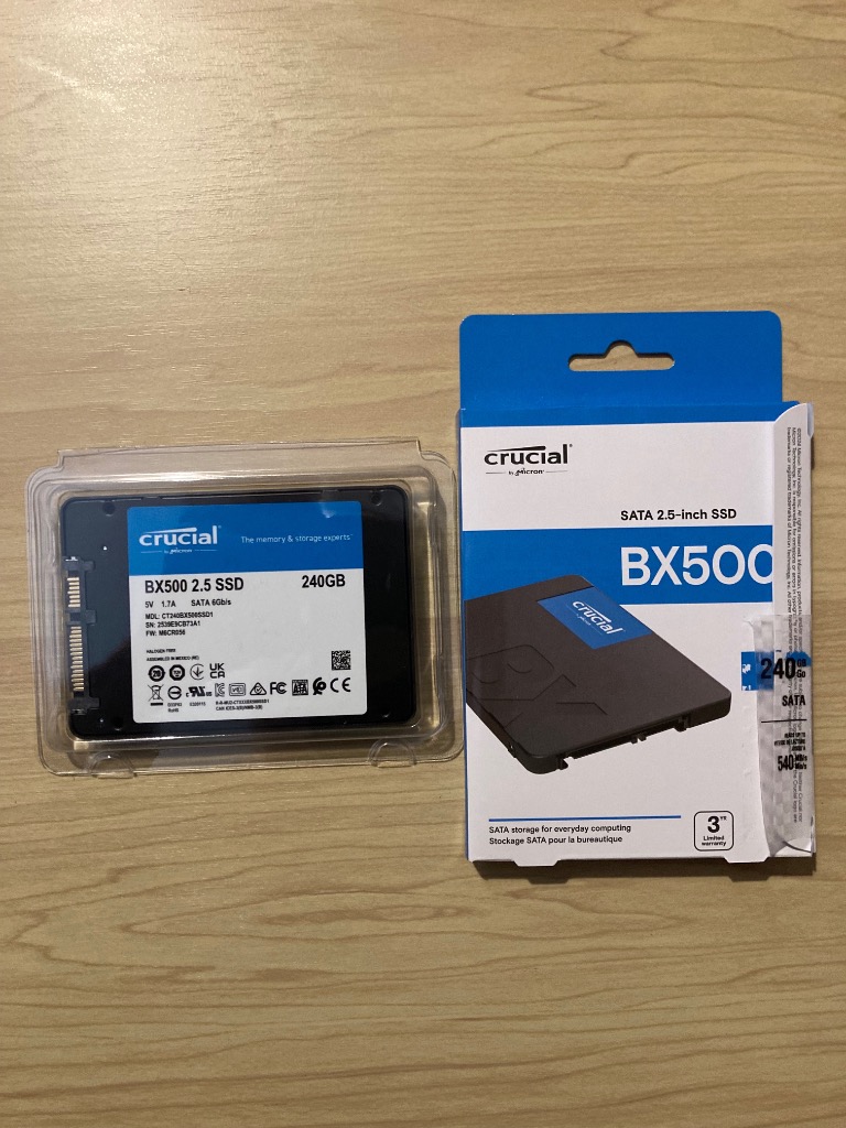 crucial（クルーシャル） 内蔵SSD CT240BX500SSD1 2.5インチ SATA