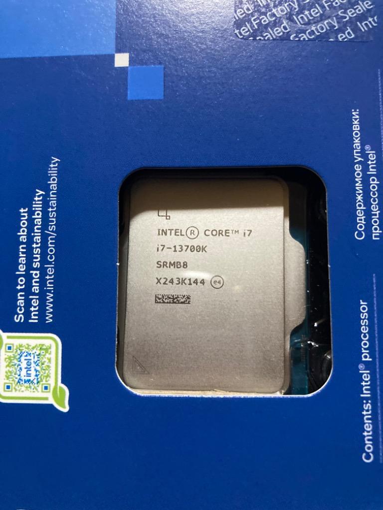 開封未使用品 Intel CPU Core i7 13700K 第13世代 Raptor Lake-S