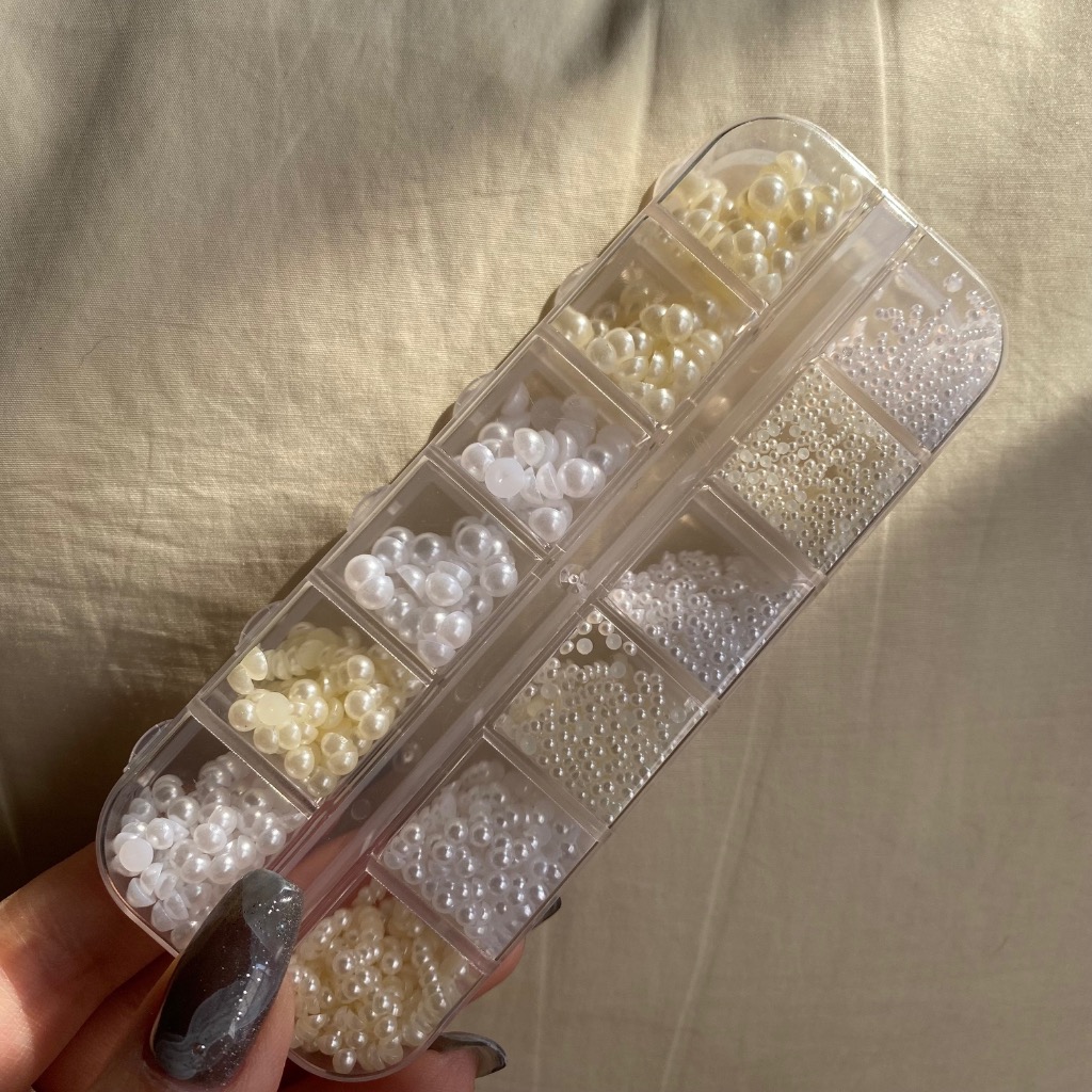 ネイルパーツセット ネコポス送料無料][パールストーン]ネイルパーツセット 1.5mm