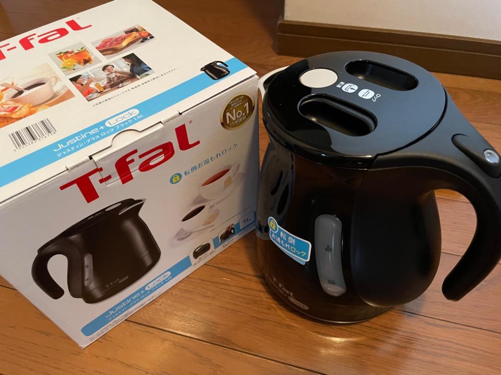 ティファール T-fal 電気ケトル ジャスティンプラスロック ブラック 1.0L KO4418JP :3045386376728:デンキチWeb  Yahoo!店 - 通販 - Yahoo!ショッピング