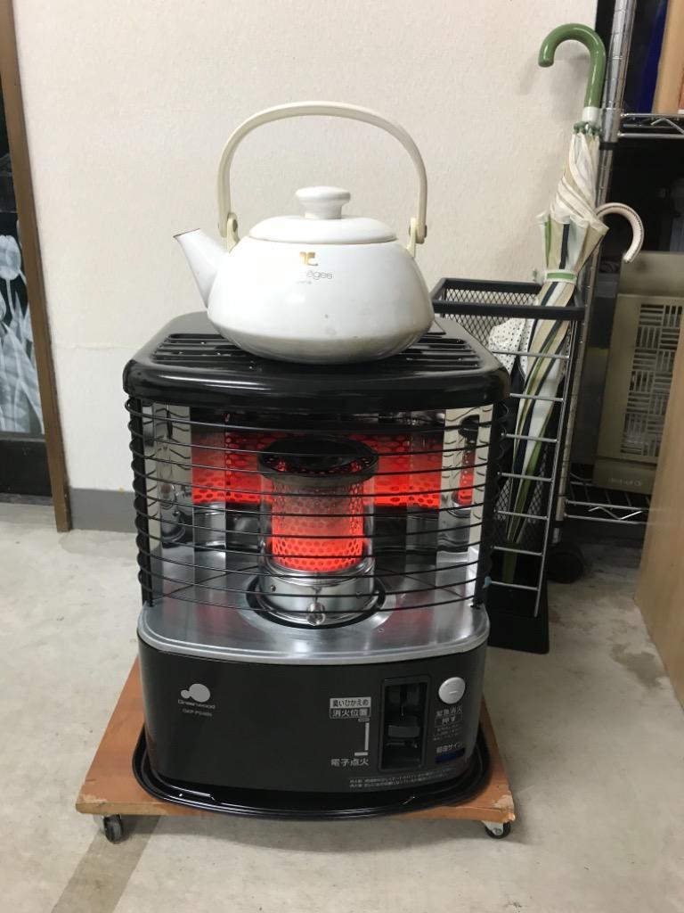 グリーンウッド 石油ストーブ 木造7畳 コンクリート9畳 ブラック GKP-P248N-K 〈GKPP248N-K〉 グリーンウッド 石油ストーブ 木造7畳 コンクリート9畳 ブラック GKP-P248N-K 〈GKPP248N-K〉