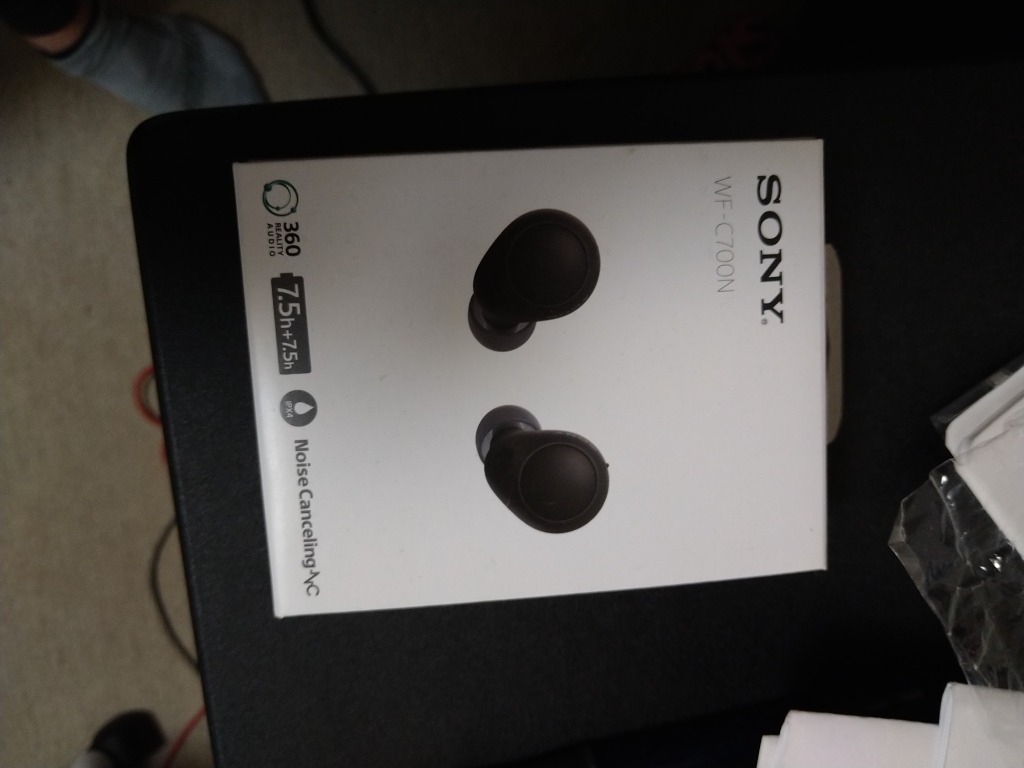 SONY ソニー 完全ワイヤレスイヤホン ブラック WF-C700N-BZ