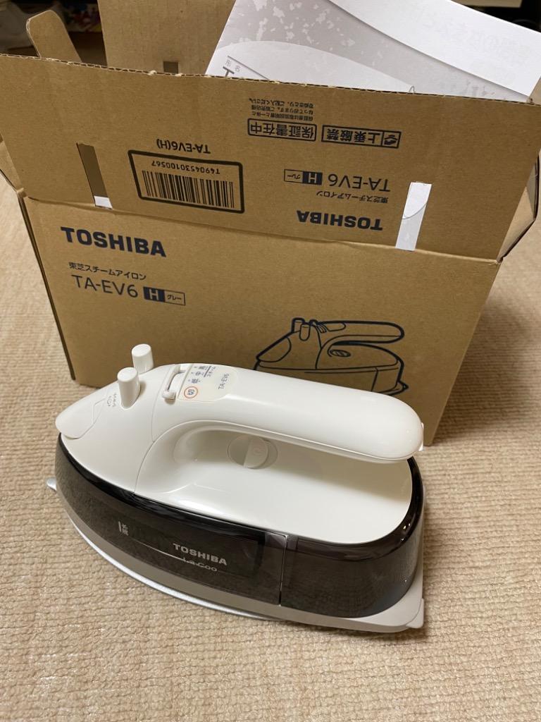 東芝 TOSHIBA コード付きスチームアイロン グレー TA-EV6-H :4904530100567:デンキチWeb Yahoo!店 - 通販 -  Yahoo!ショッピング