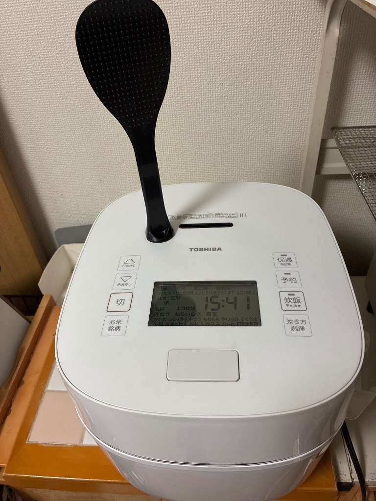 TOSHIBA 圧力炊飯器 RC-18KGW ホワイト(新品・未使用) 東芝 炊飯器 1升炊き 圧力IH炊飯器 炎匠炊き 真空圧力IH RC