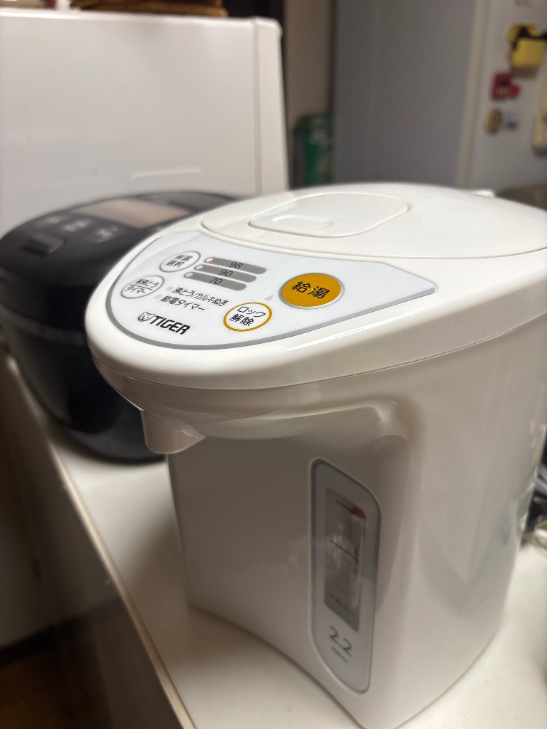 タイガー マイコン電動ポット PDR-G221W（ホワイト） 電気ポット