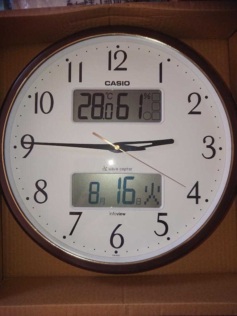 CASIO(カシオ) 掛け時計 電波 　 ITM-650J-5JF Amazon.co.jp: CASIO(カシオ) 掛け時計 壁掛け時計 電波時計