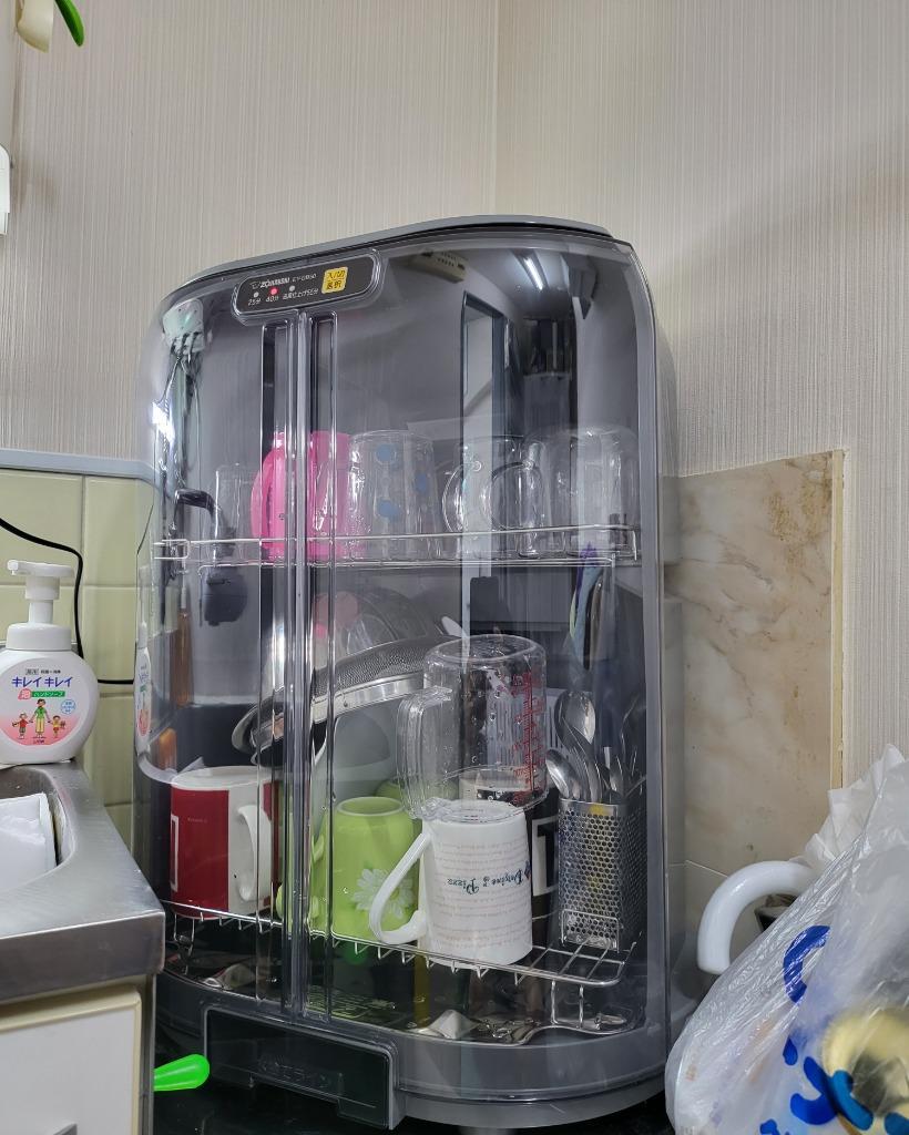 象印 ZOJIRUSHI 食器乾燥器 5人用 80cmロング排水ホースつき グレー EY 