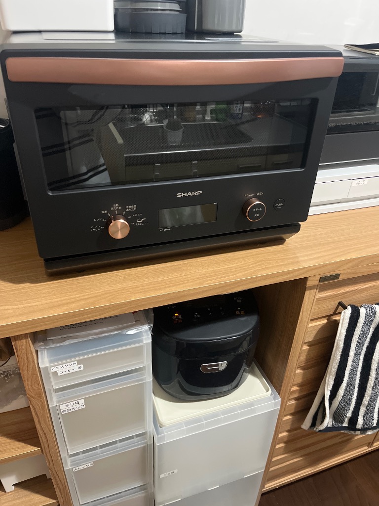 SHARP SHARP RE-SD18A-B オーブンレンジ ワイドフラット庫内 18L