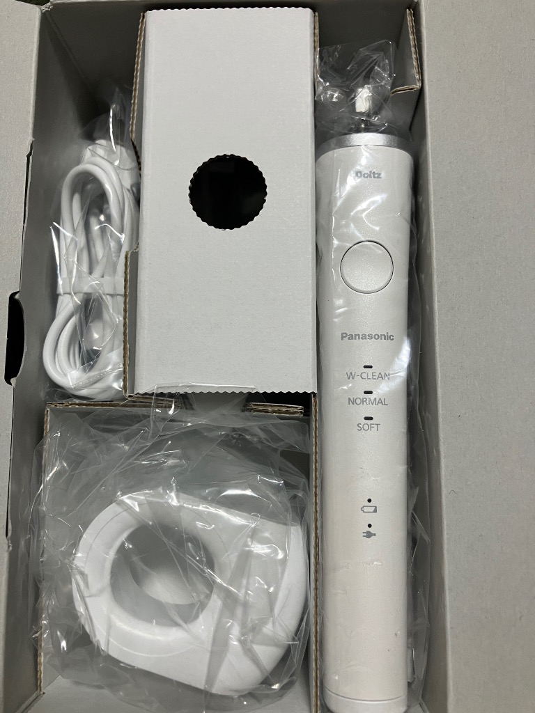 Panasonic 音波振動ハブラシ ドルツ EW-DP37-W（白） Doltz 電動