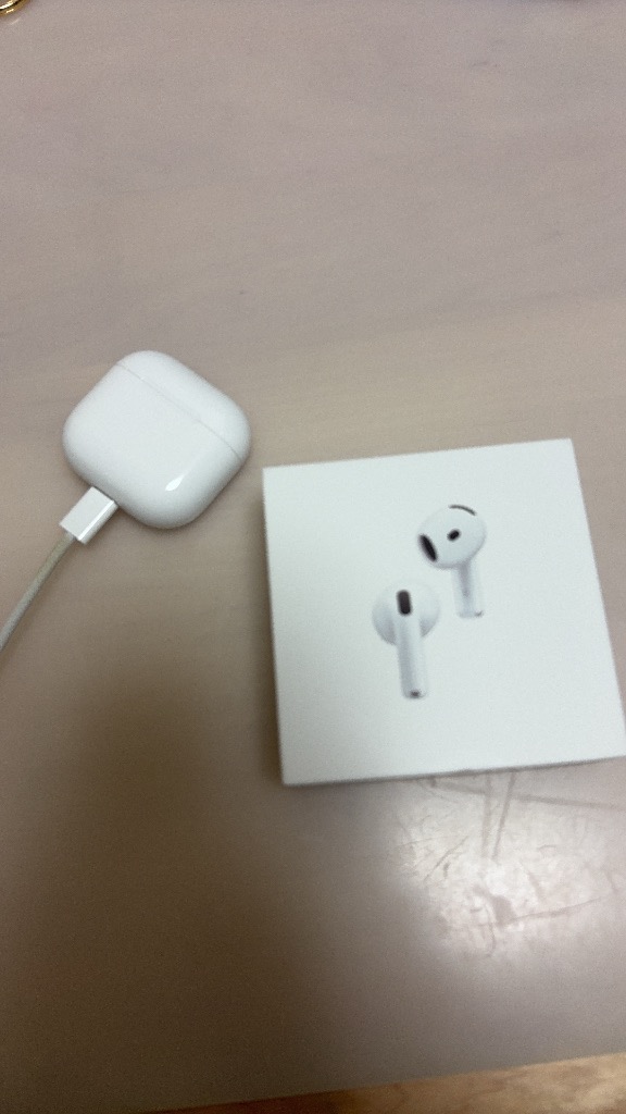 ラッピング可】【新品】AirPods4 ホワイト MXP93J/A アクティブノイズ