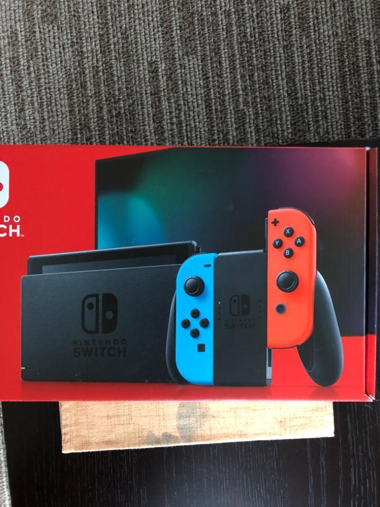 新モデル Nintendo Switch Joy-Con(L) ネオンブルー/(R) ネオンレッド　switch本体 新型　HAD-S-KABAA  印付きの場合あり 新品