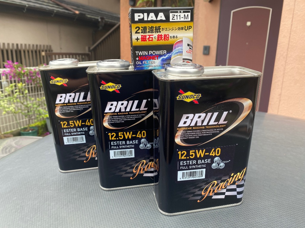 SUNOCO スノコ エンジンオイル BRILL ブリル 12.5W-40 1L缶 | 12.5W40