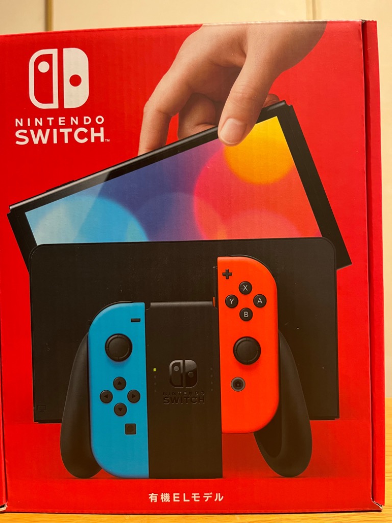 ヤニ臭あり】Nintendo Switch(有機ELモデル) Joy-Con(L)ネオンブルー 