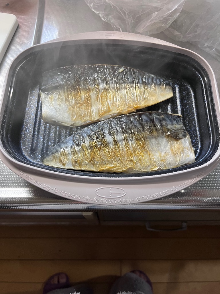 dinos レンジメートプロ 電子レンジ専用調理器 レンジで焼き魚