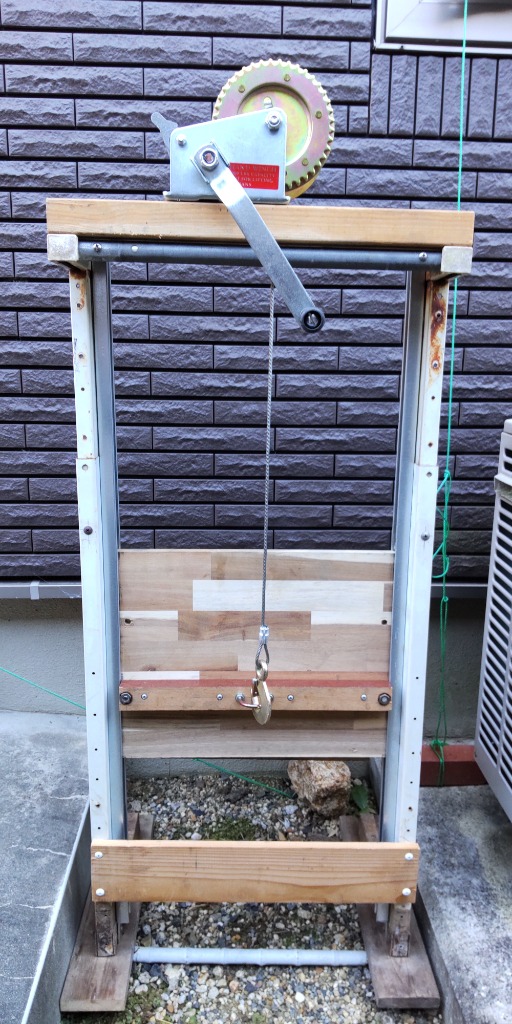 ウインチ 手動式 500kg ロープ ハンドウインチ 小型 ウィンチ