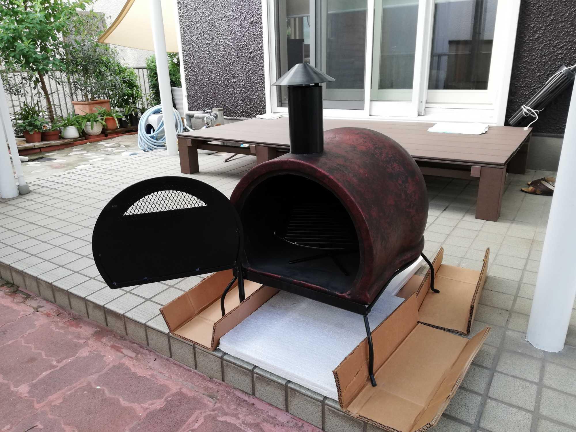 メキシコ製 ピザ窯チムニー MC-47 ピザ窯 家庭用 家庭用 ピザ焼き窯 窯