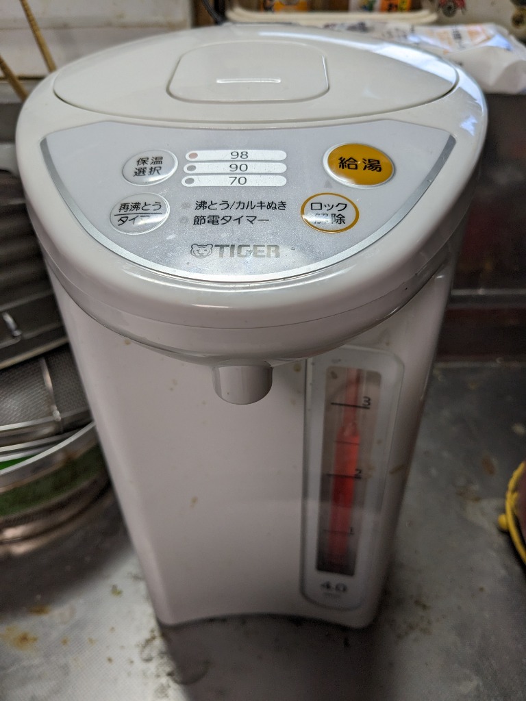 タイガー魔法瓶 電気ポット タイガー 4L 大容量 簡単操作 タイガー魔法瓶 電気ポット タイガー 4L 大容量 簡単操作