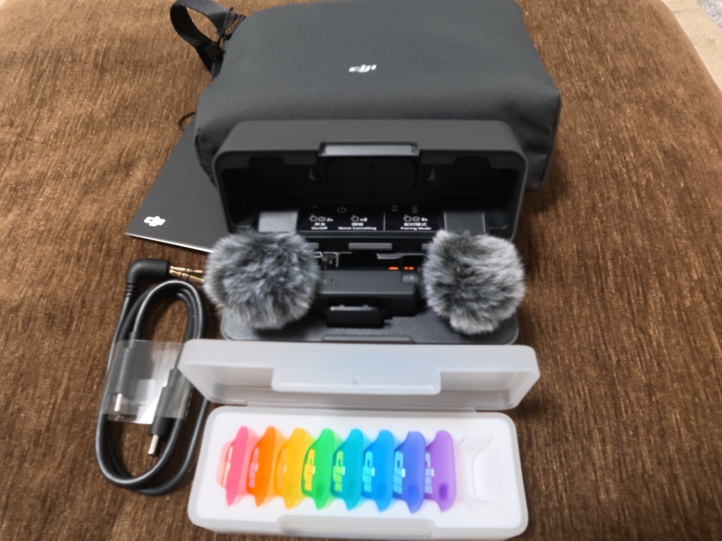 DJI ピンマイク ワイヤレス iphone 風防 Mic Mini 2（2TX+1RX+充電