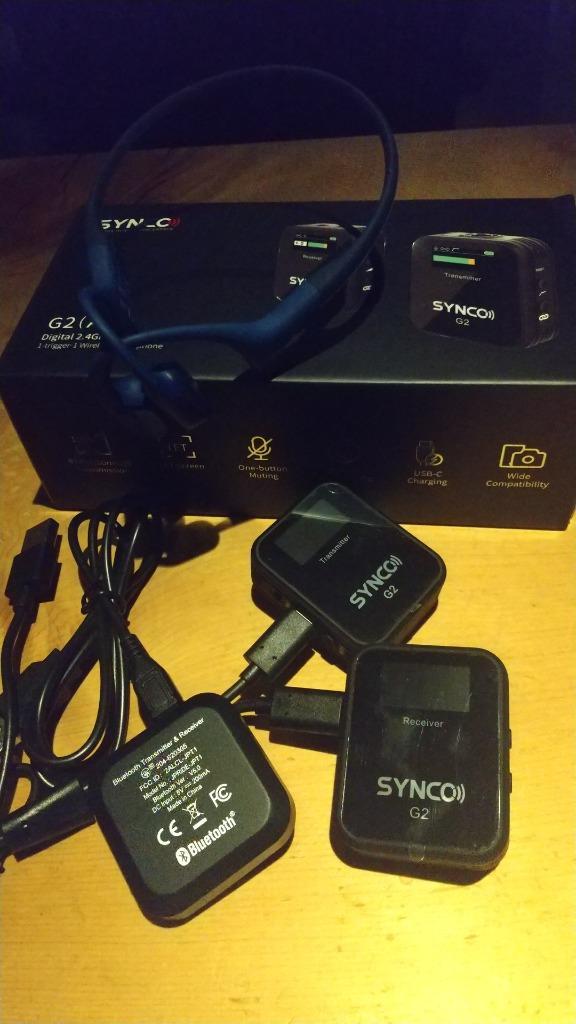 技適マーク認証 SYNCO G2 A1 ワイヤレスピンマイクシステム スマホ外