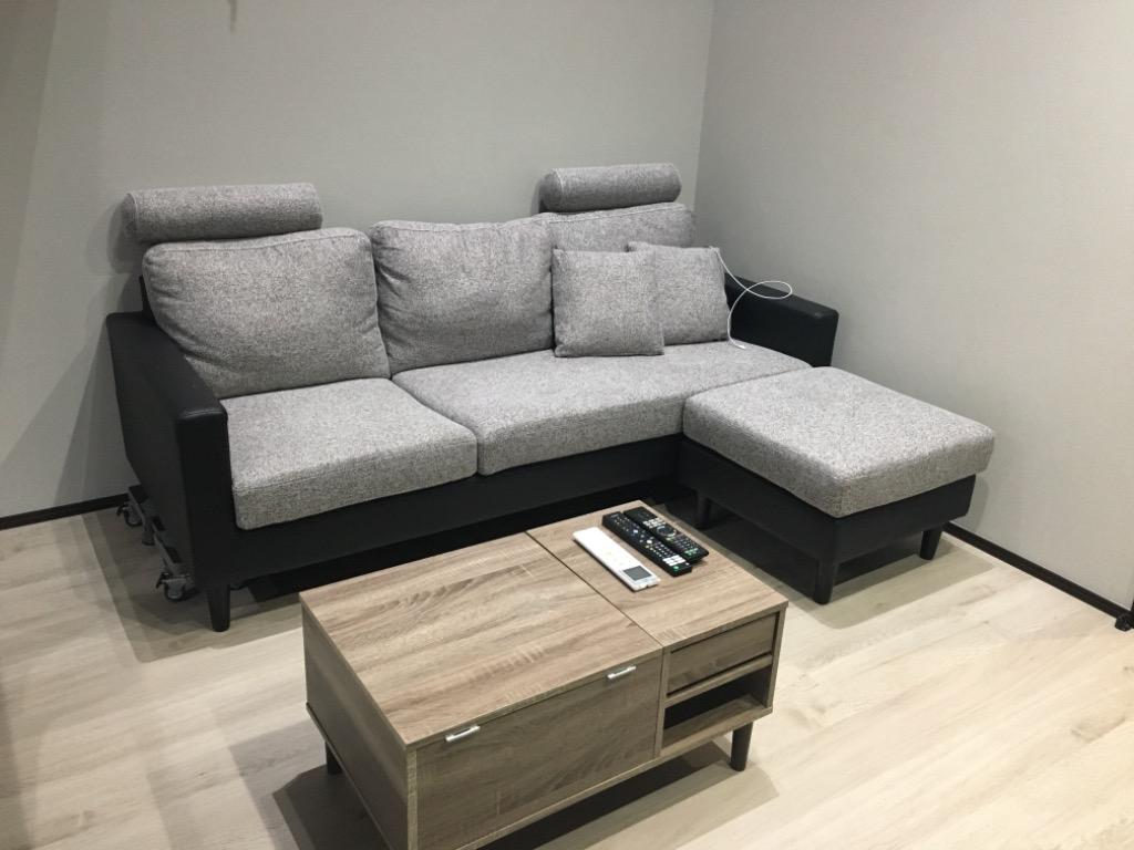 MODERN DECO ソファー ローソファー おしゃれ 3人掛け ソファ