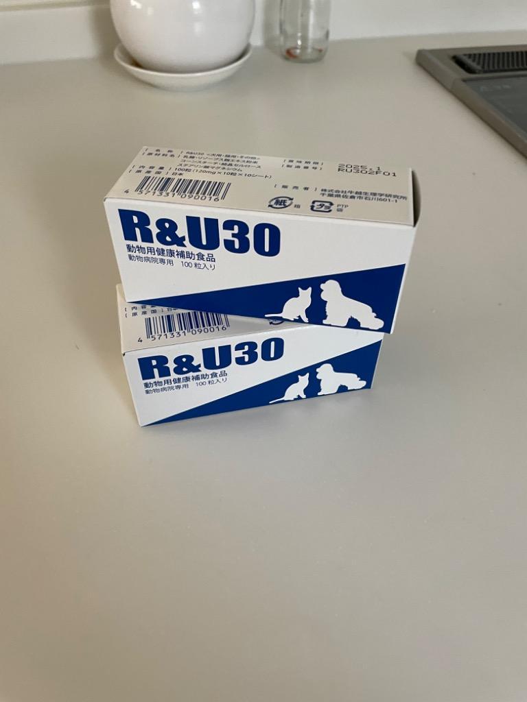 共立製薬 R＆U30 100粒（120mg×10粒×10シート）×2個 犬用サプリメント