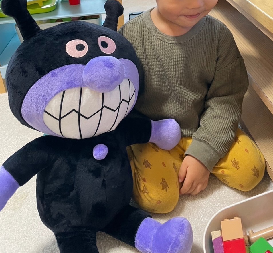 即納】アンパンマン ぬいぐるみ 特大 抱き人形ソフト ばいきん